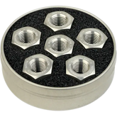DRIVEN RACING Aluminum Sprocket Nuts - Silver - M10 x 1.0 DSN6SL